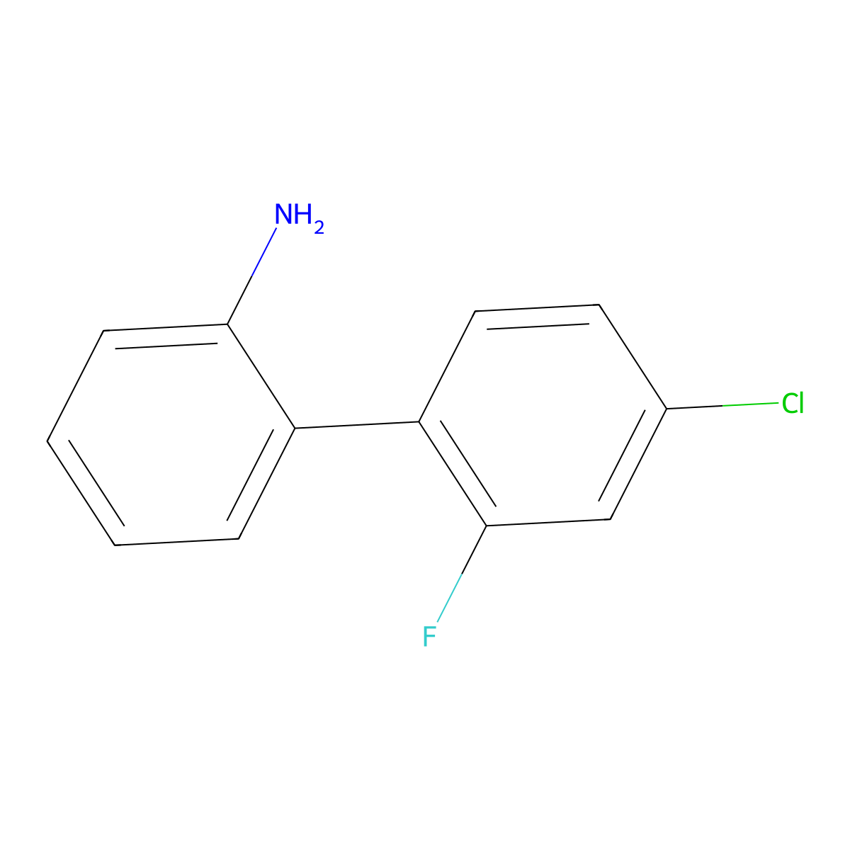 4'-Chloro-2'-fluoro-2-aminobiphenyl molecular structure, CAS 627086-26-4