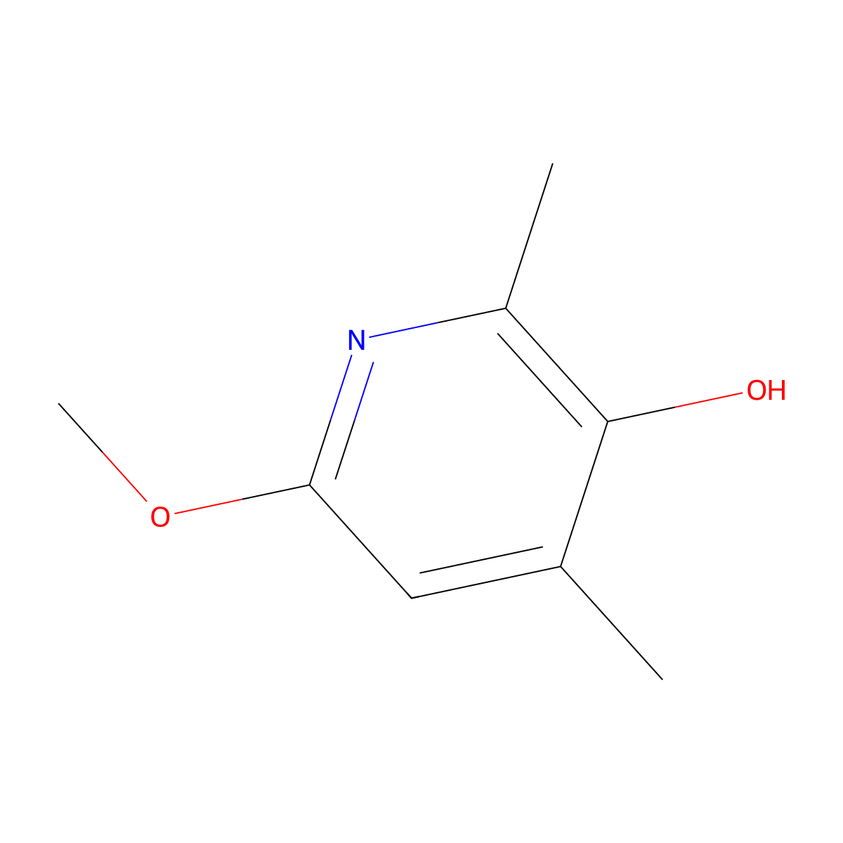 6-Methoxy-2,4-dimethylpyridin-3-OL molecular structure, CAS 627098-09-3