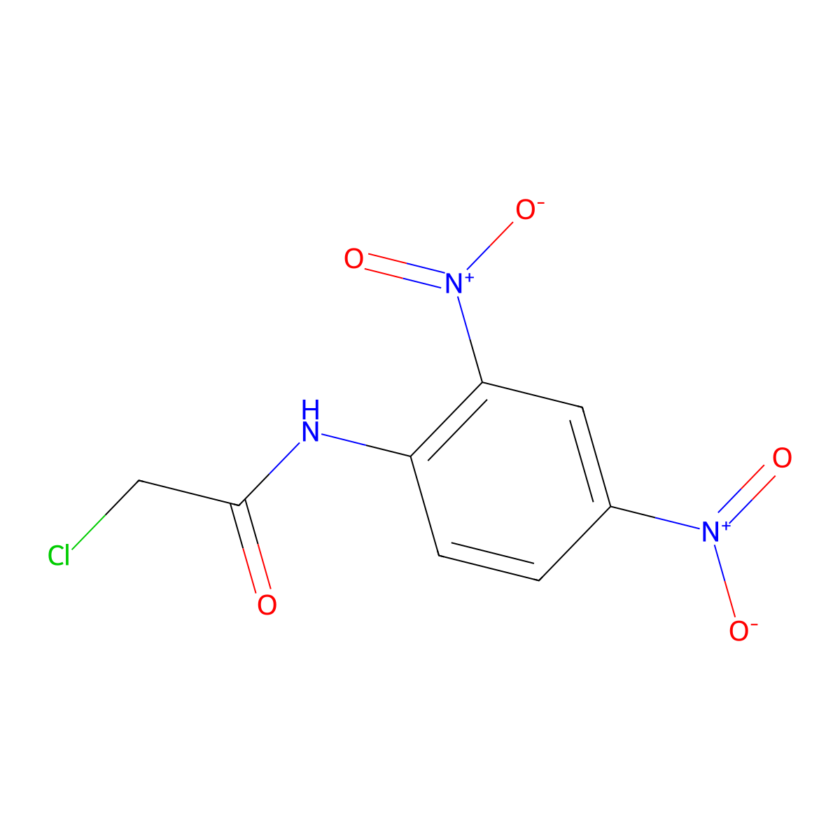 2-Chloro-N-(2,4-dinitrophenyl)acetamide molecular structure, CAS 6271-08-5
