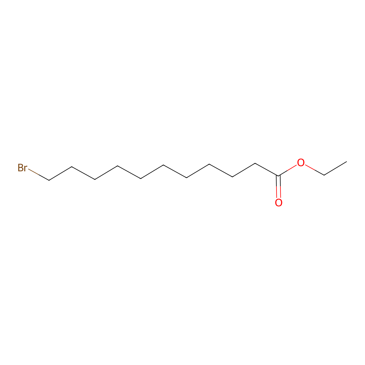 Ethyl 11-bromoundecanoate molecular structure, CAS 6271-23-4