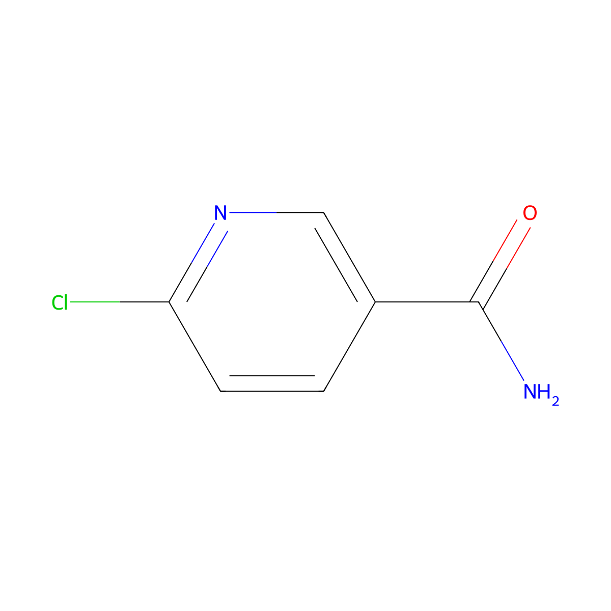 6-Chloronicotinamide molecular structure, CAS 6271-78-9