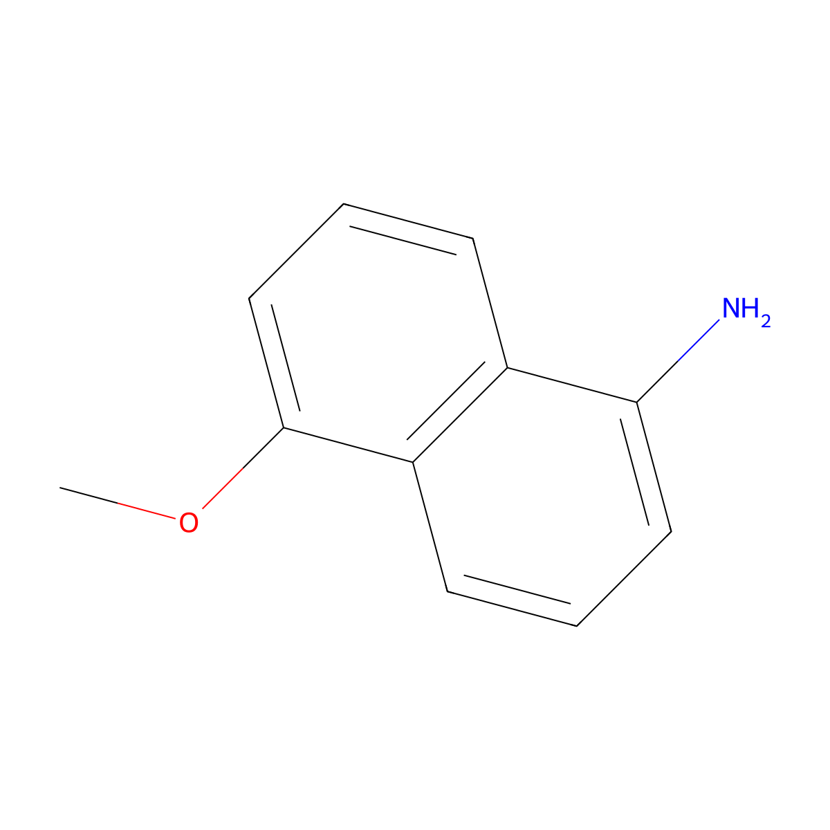 5-Methoxynaphthalen-1-amine molecular structure, CAS 6271-81-4