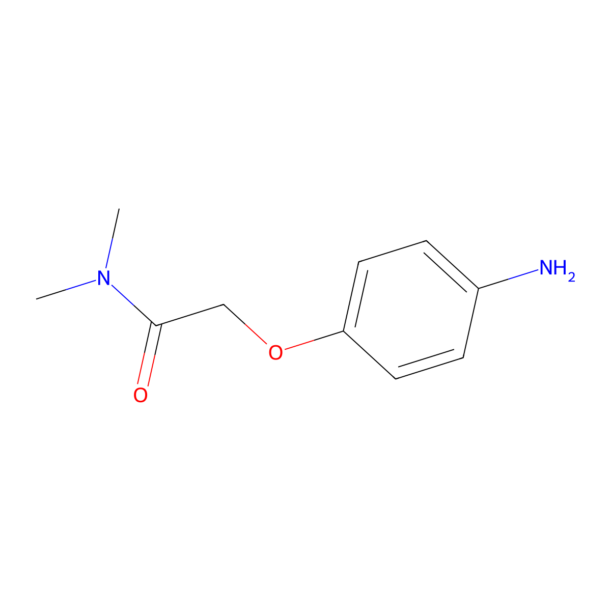 2-(4-aminophenoxy)-N,N-dimethylacetamide molecular structure, CAS 6271-84-7