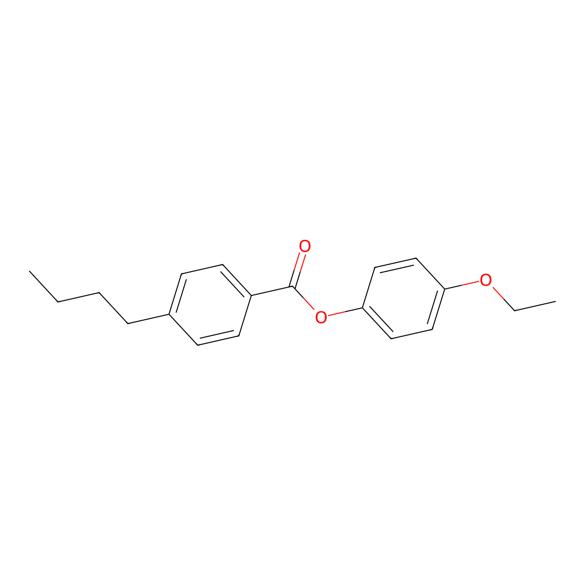 4-Ethoxyphenyl 4-butylbenzoate molecular structure, CAS 62716-65-8