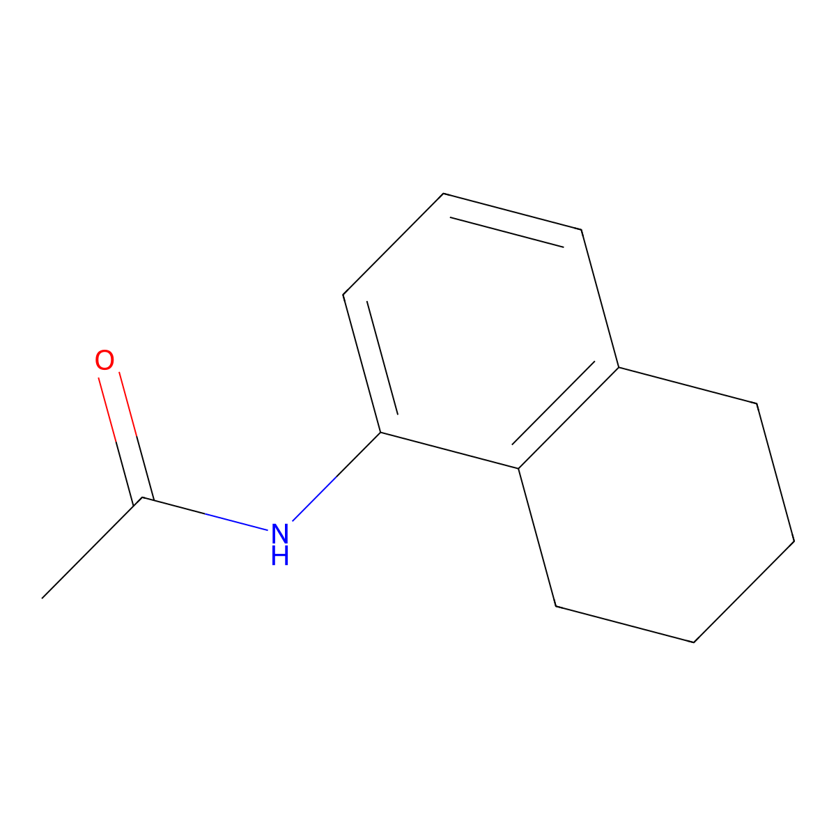 1-Acetamido-5,6,7,8-tetrahydronaphthalene molecular structure, CAS 6272-18-0