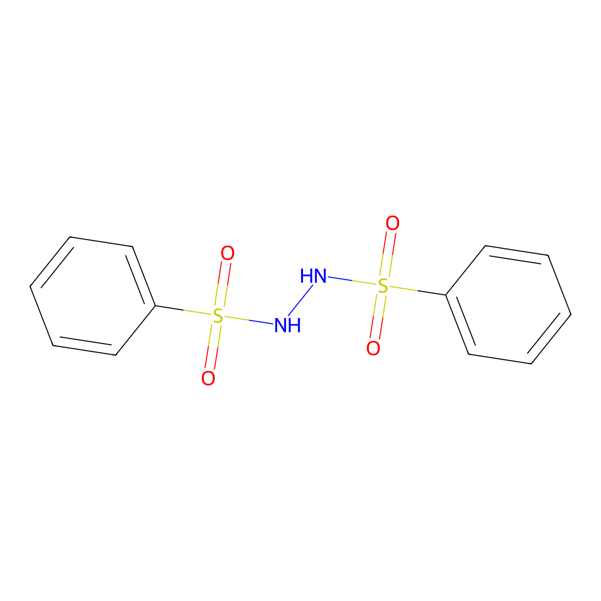 N'-(phenylsulfonyl)benzenesulfonohydrazide molecular structure, CAS 6272-36-2