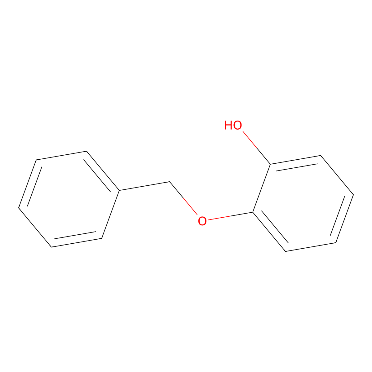 2-Benzyloxyphenol molecular structure, CAS 6272-38-4