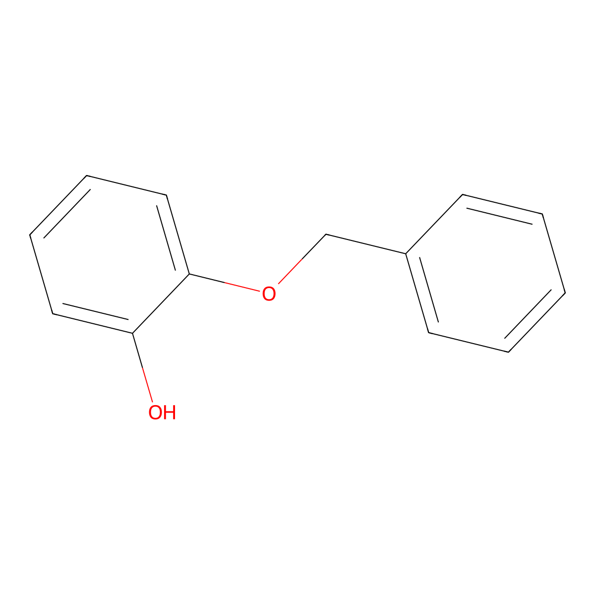 2-Benzyloxyphenol molecular structure, CAS 6272-38-4