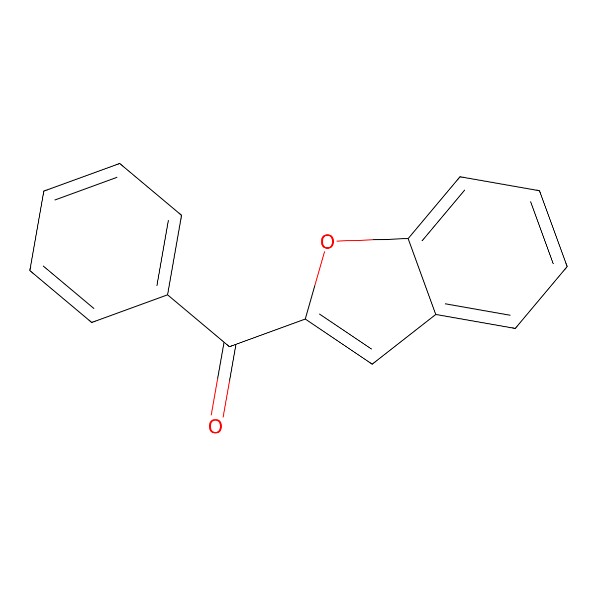 2-Benzoylbenzofuran molecular structure, CAS 6272-40-8