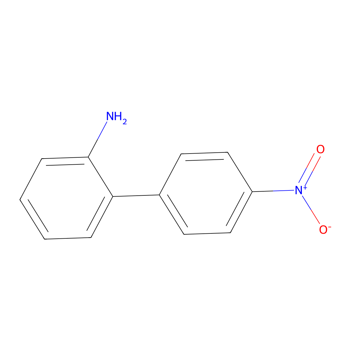 4'-Nitro-[1,1'-biphenyl]-2-amine molecular structure, CAS 6272-52-2