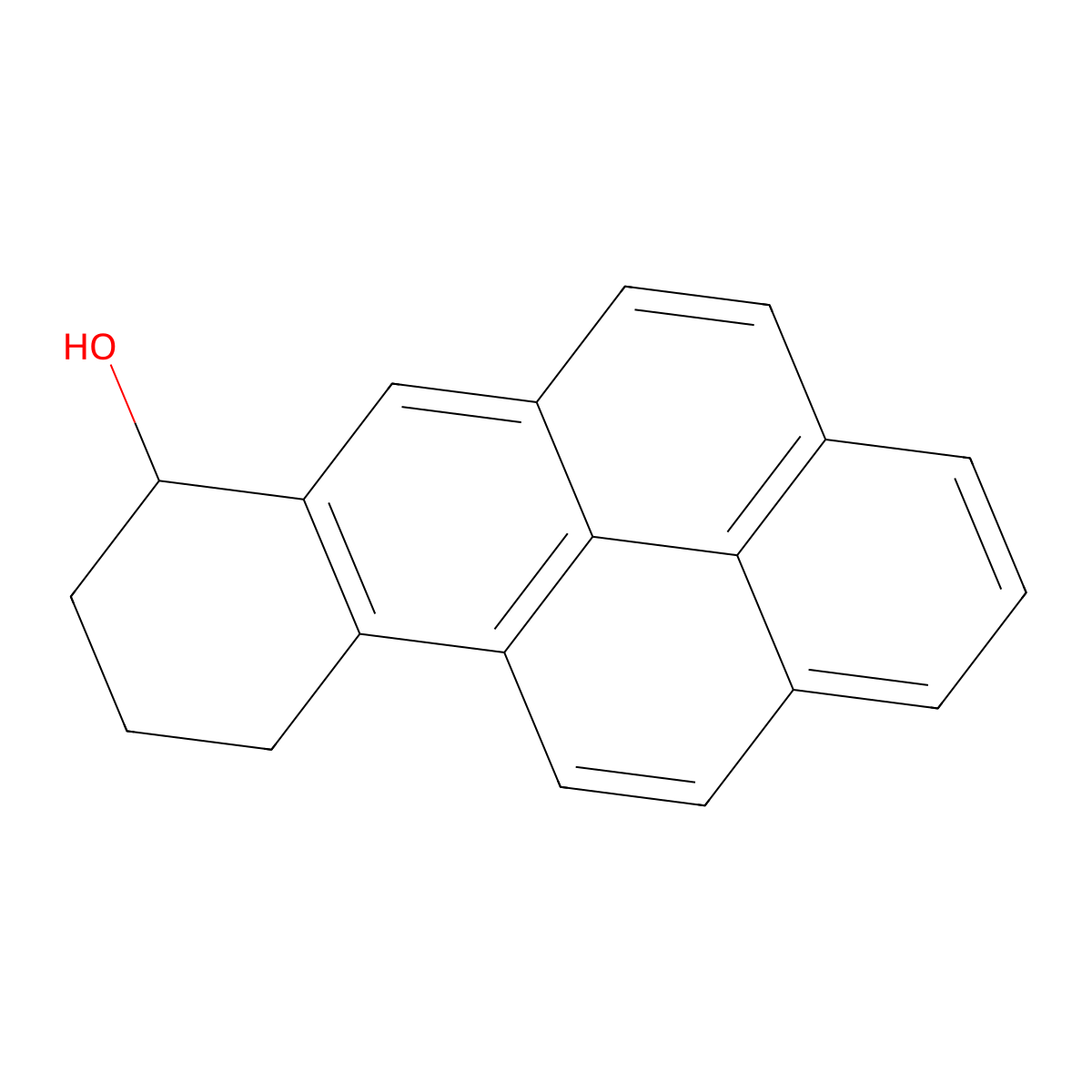 7-Hydroxy-7,8,9,10-tetrahydrobenzo(a)pyrene molecular structure, CAS 6272-55-5