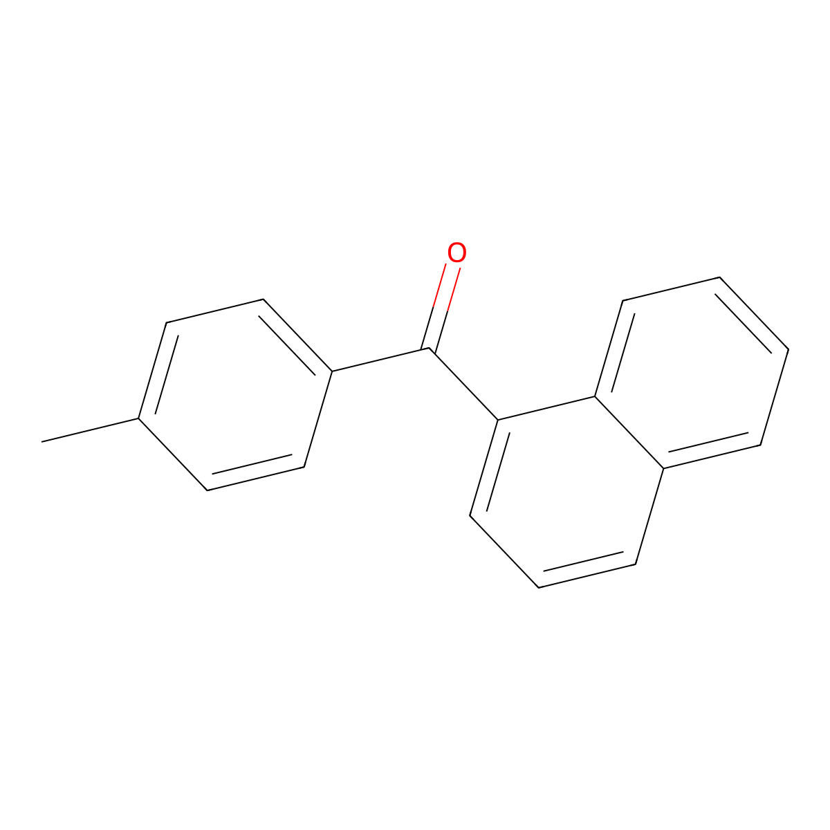 (4-Methylphenyl)(naphthalen-1-yl)methanone molecular structure, CAS 62723-07-3
