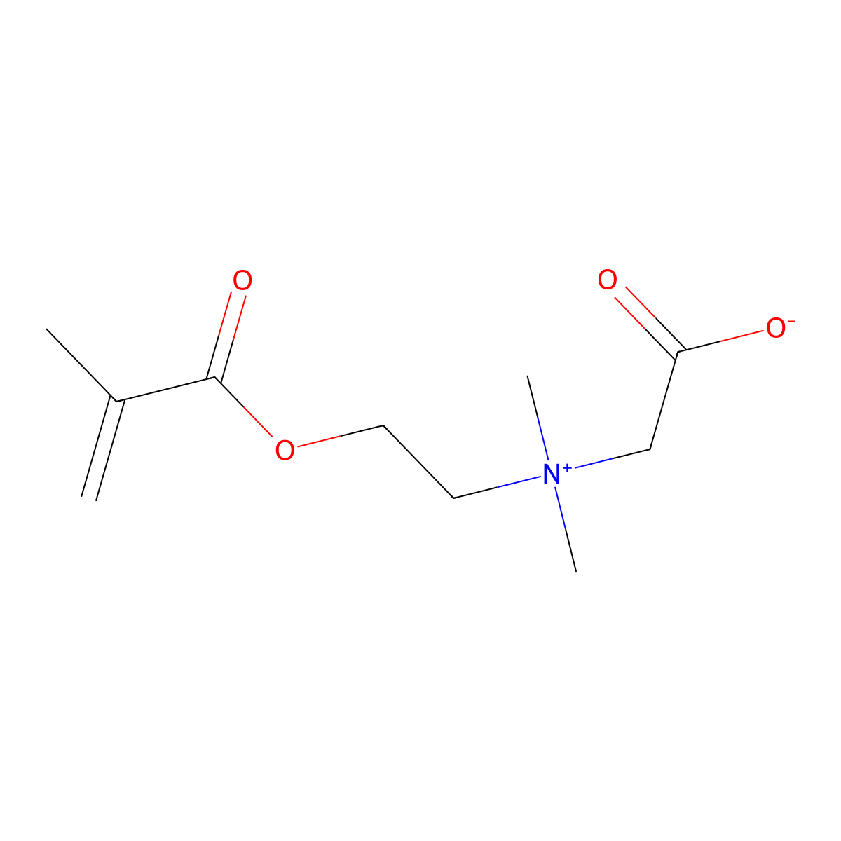 2-[[2-(Methacryloyloxy)ethyl]dimethylammonio]acetate molecular structure, CAS 62723-61-9