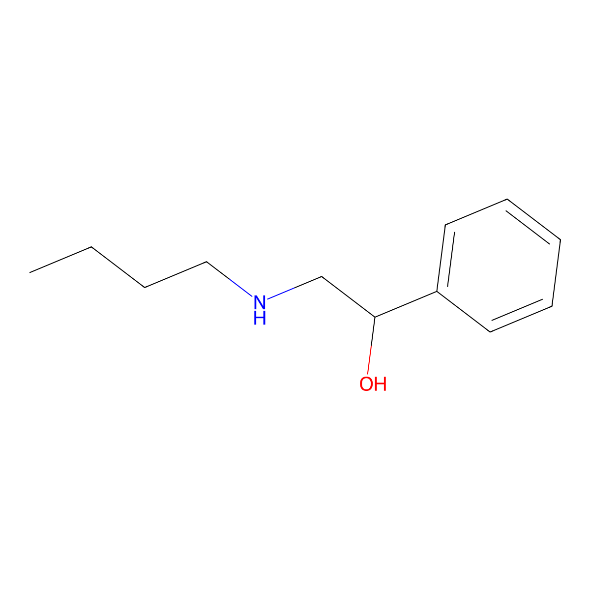 2-(Butylamino)-1-phenylethanol molecular structure, CAS 6273-86-5