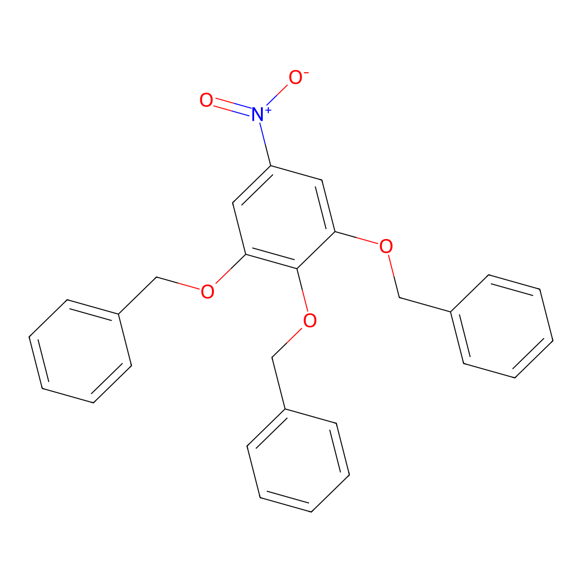 1,2,3-Tri(benzyloxy)-5-nitrobenzene molecular structure, CAS 6274-77-7