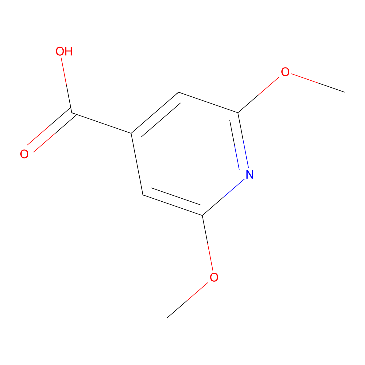 2,6-Dimethoxyisonicotinic acid molecular structure, CAS 6274-82-4