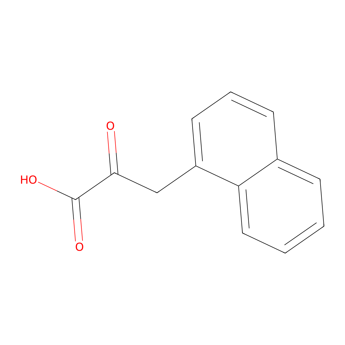 3-(Naphthalen-1-yl)-2-oxopropanoic acid molecular structure, CAS 62741-58-6