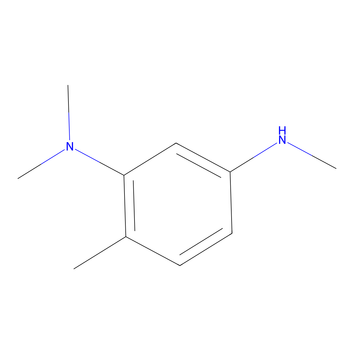1-N,1-N,3-N,6-tetramethylbenzene-1,3-diamine molecular structure, CAS 62746-56-9