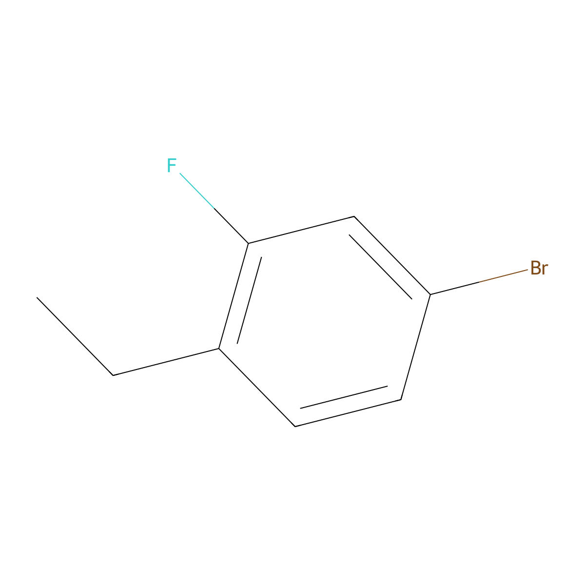 4-Bromo-1-ethyl-2-fluorobenzene molecular structure, CAS 627463-18-7