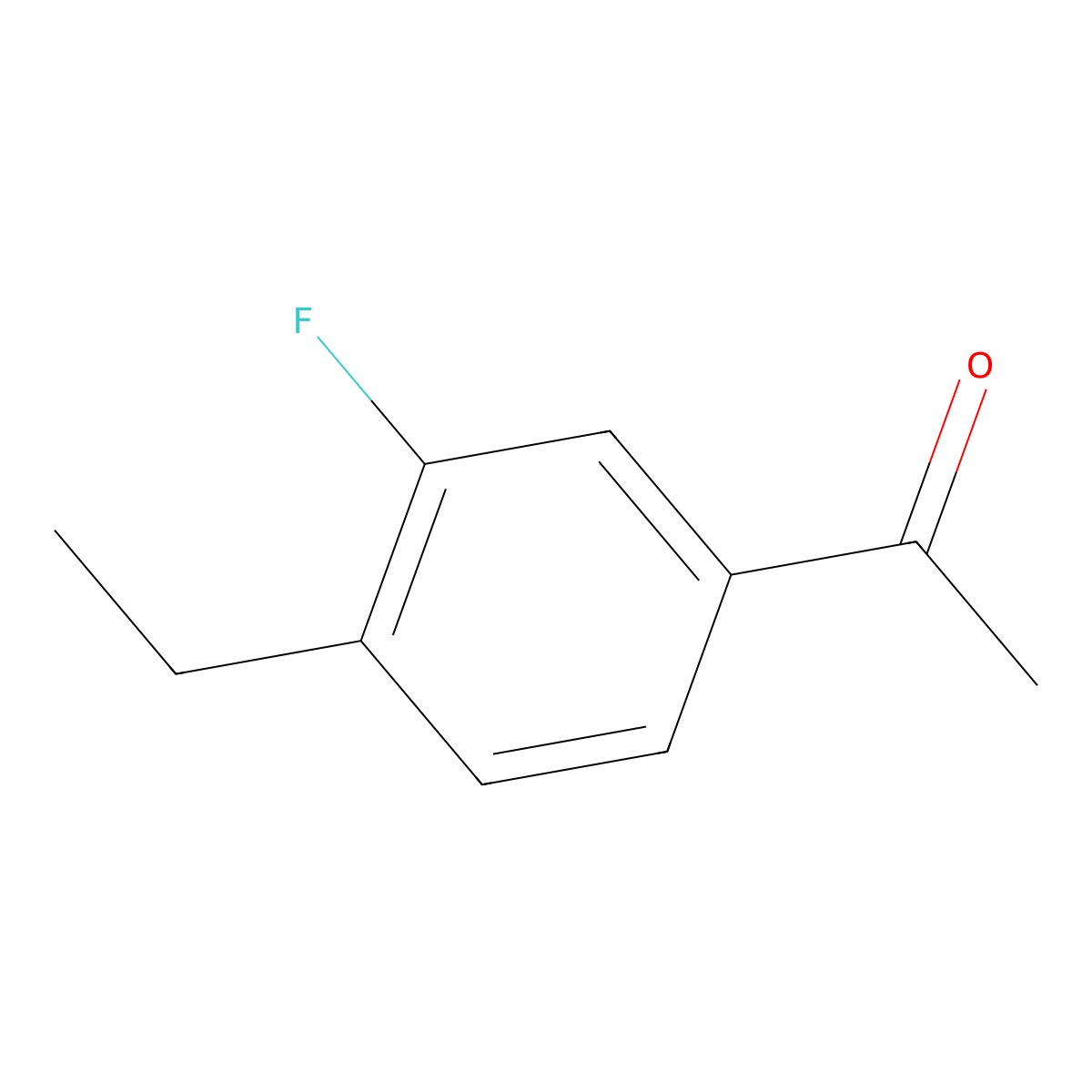 1-(4-Ethyl-3-fluorophenyl)ethanone molecular structure, CAS 627463-20-1