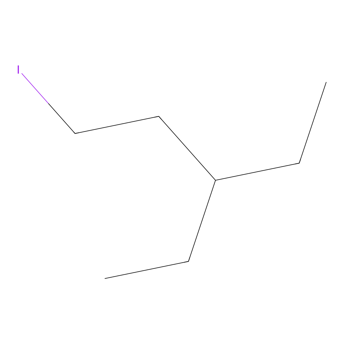 3-Ethyl-1-iodopentane molecular structure, CAS 627463-85-8
