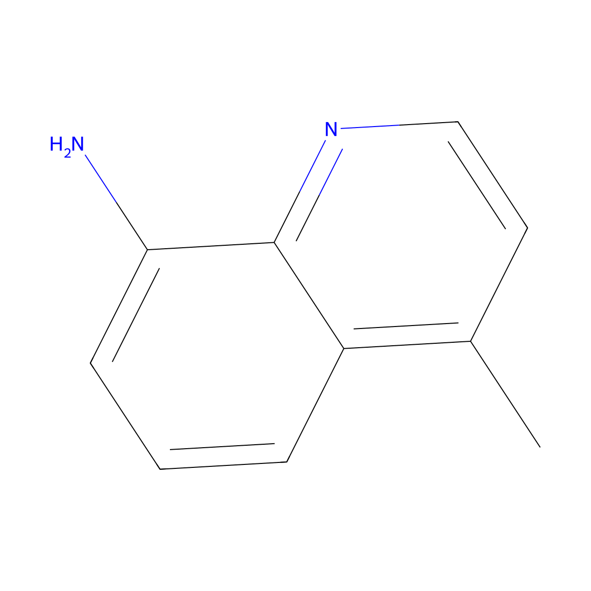 8-Quinolinamine, 4-methyl- molecular structure, CAS 62748-01-0