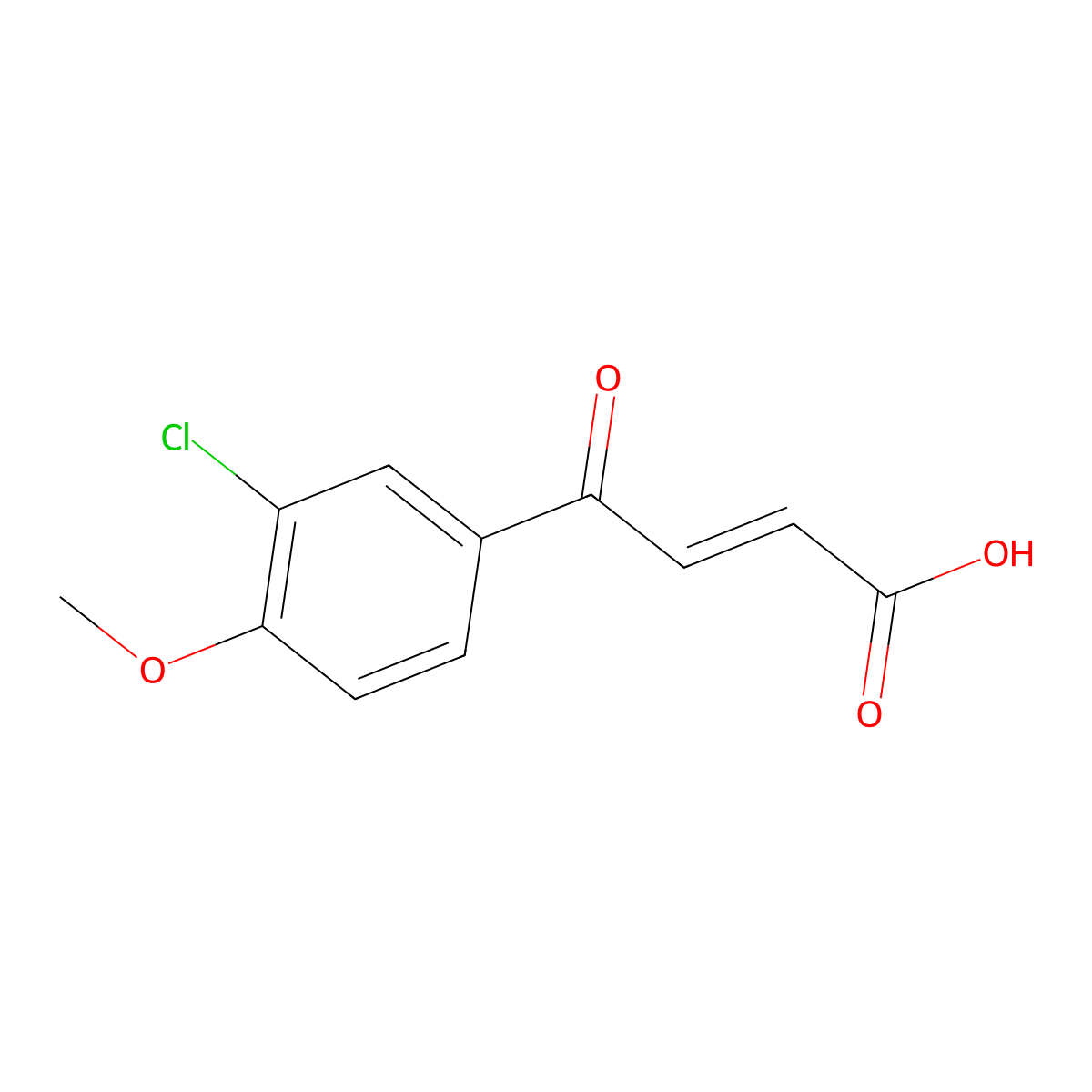 4-(3-Chloro-4-methoxy-phenyl)-4-oxo-trans-crotonic acid molecular structure, CAS 627486-77-5