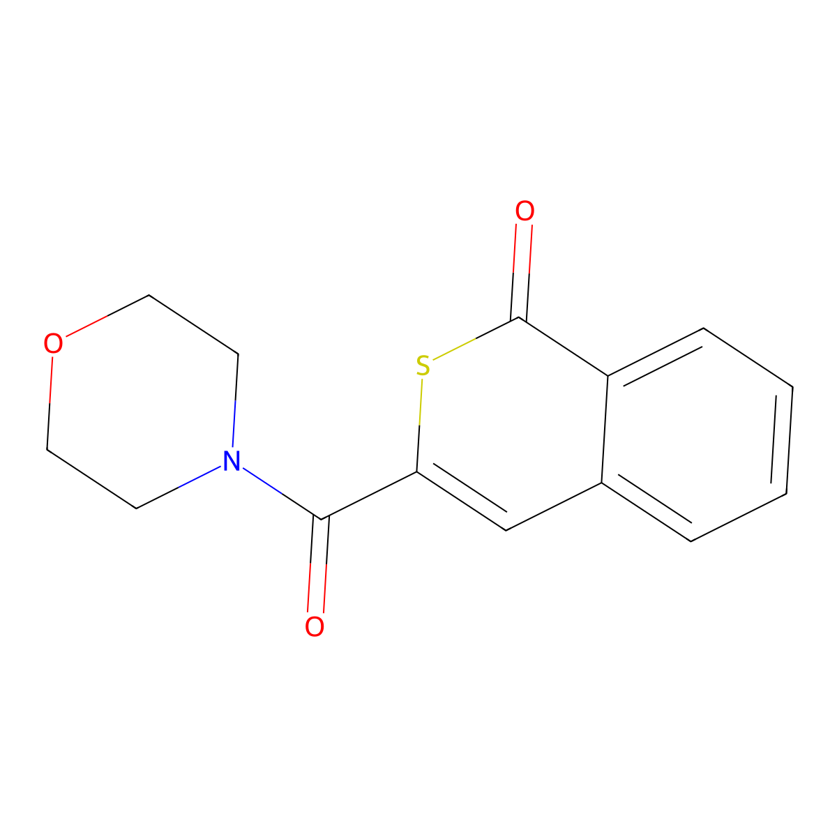 3-(Morpholine-4-carbonyl)isothiochromen-1-one molecular structure, CAS 627487-28-9