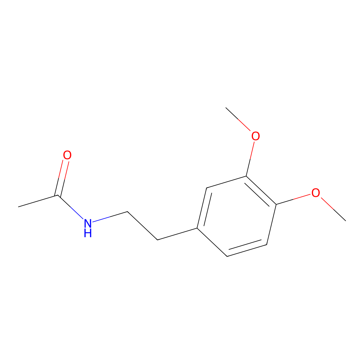 N-Acetyl-3,4-dimethoxyphenethylamine molecular structure, CAS 6275-29-2