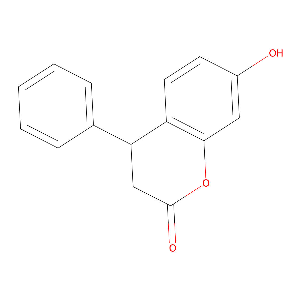 7-Hydroxy-4-phenyl-2-chromanone molecular structure, CAS 6275-80-5