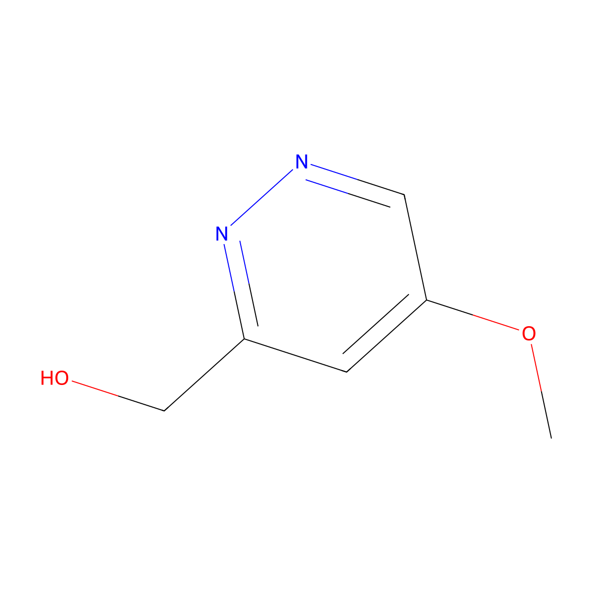 (5-Methoxypyridazin-3-yl)methanol molecular structure, CAS 627525-69-3