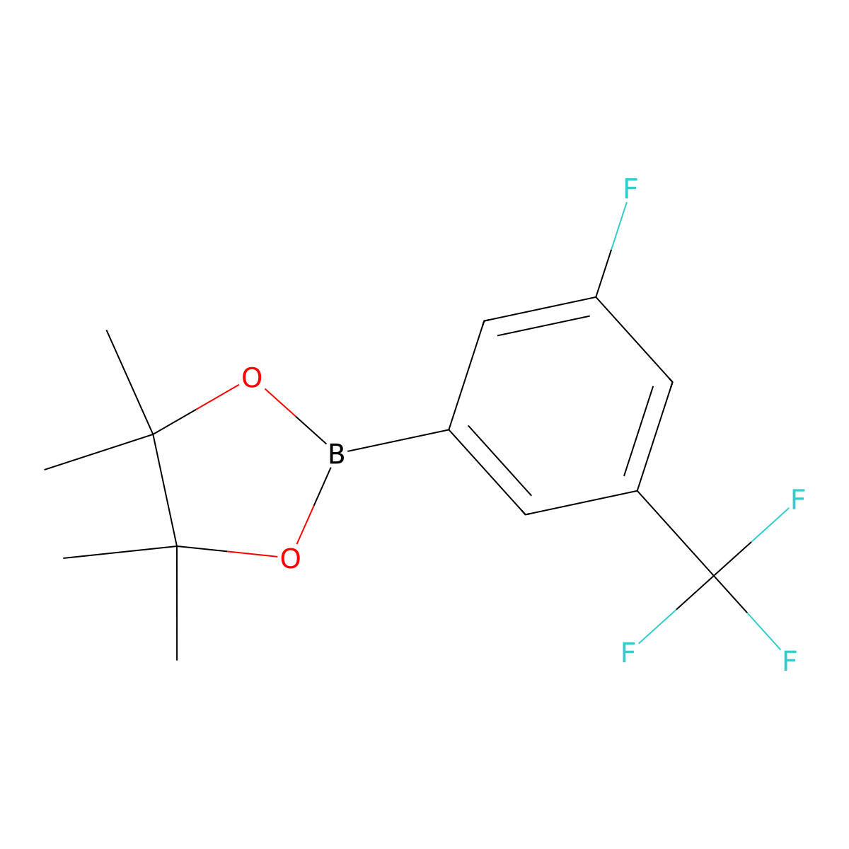 3-(Trifluoromethyl)-5-fluorophenylboronic acid pinacol ester molecular structure, CAS 627525-87-5