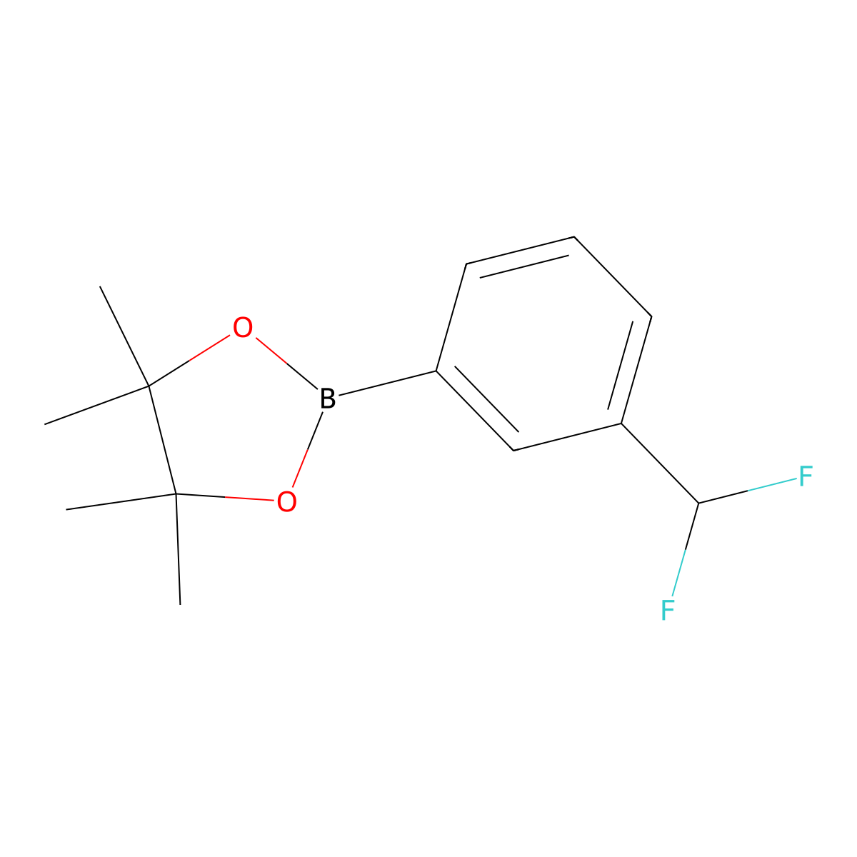 2-(3-(Difluoromethyl)phenyl)-4,4,5,5-tetramethyl-1,3,2-dioxaborolane molecular structure, CAS 627525-89-7