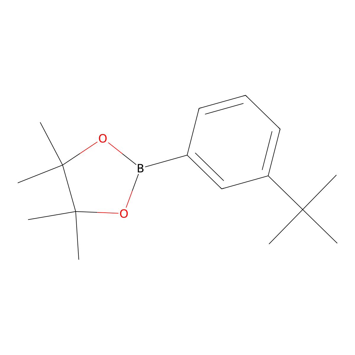 2-(3-(tert-Butyl)phenyl)-4,4,5,5-tetramethyl-1,3,2-dioxaborolane molecular structure, CAS 627526-15-2