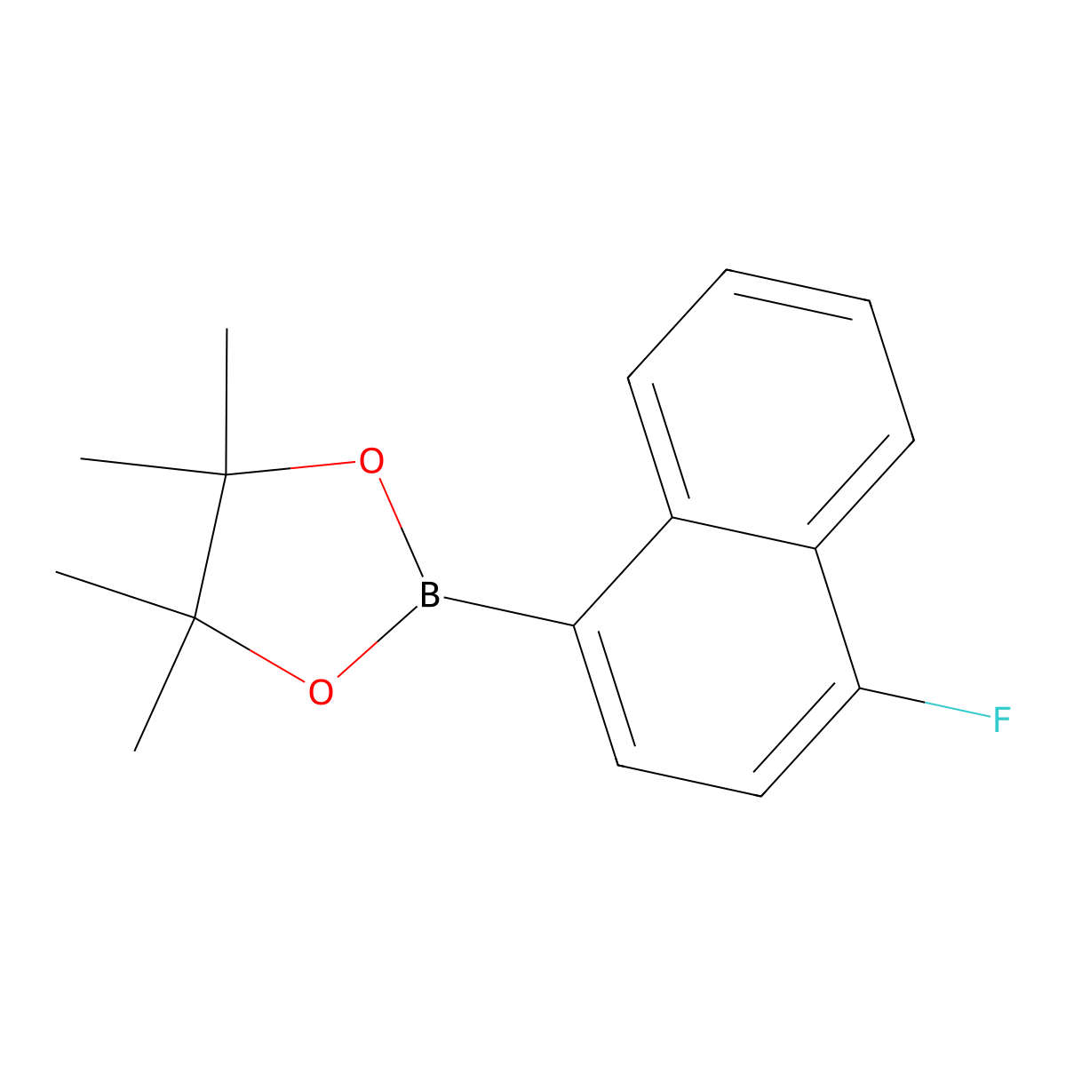 2-(4-Fluoronaphthalen-1-yl)-4,4,5,5-tetramethyl-1,3,2-dioxaborolane molecular structure, CAS 627526-35-6