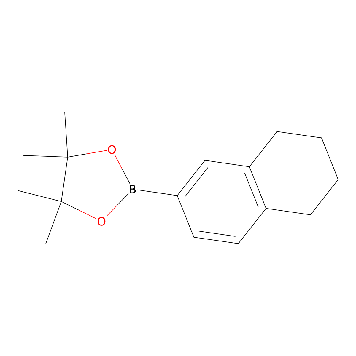 4,4,5,5-Tetramethyl-2-(5,6,7,8-tetrahydronaphthalen-2-yl)-1,3,2-dioxaborolane molecular structure, CAS 627526-54-9