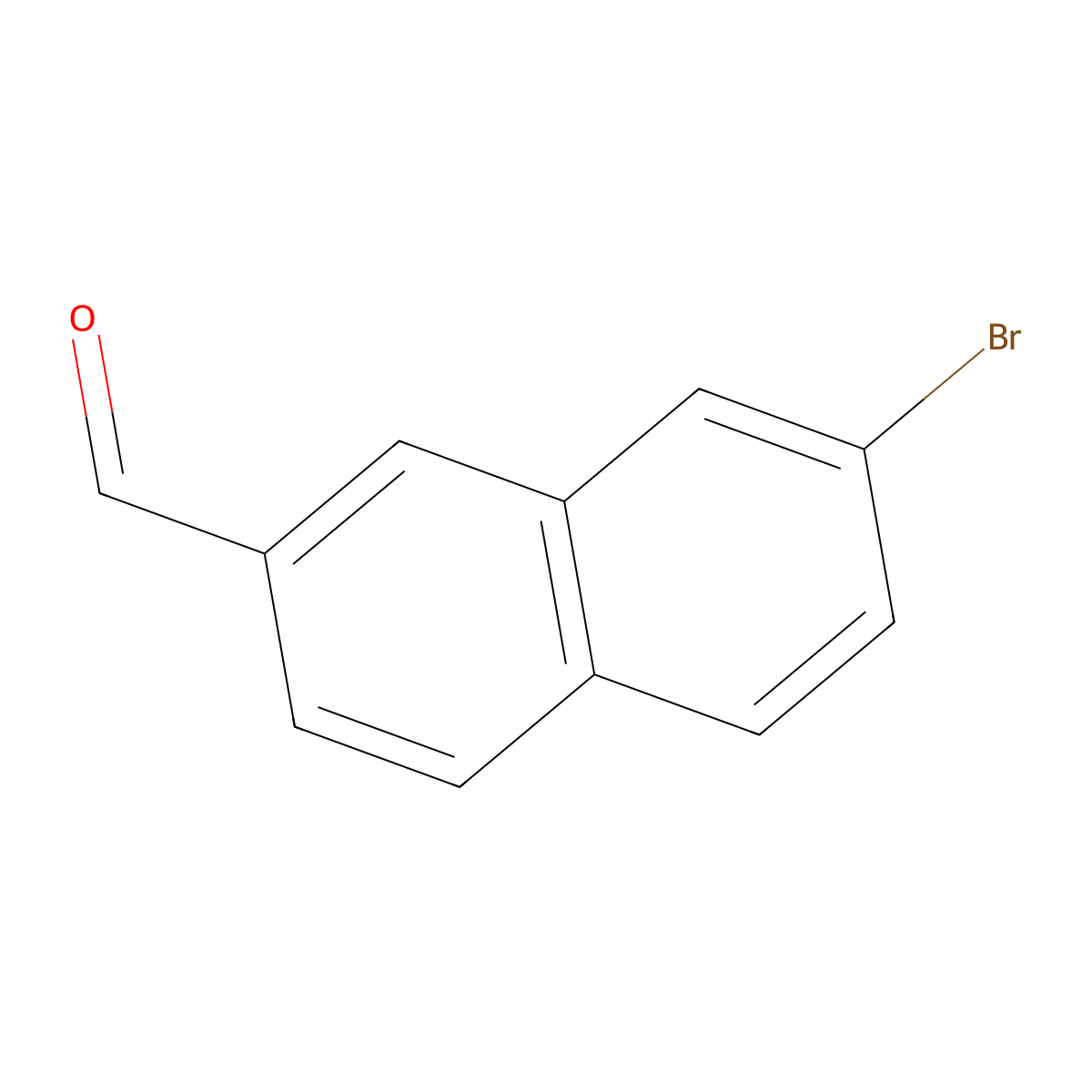 7-Bromonaphthalene-2-carbaldehyde molecular structure, CAS 627527-17-7