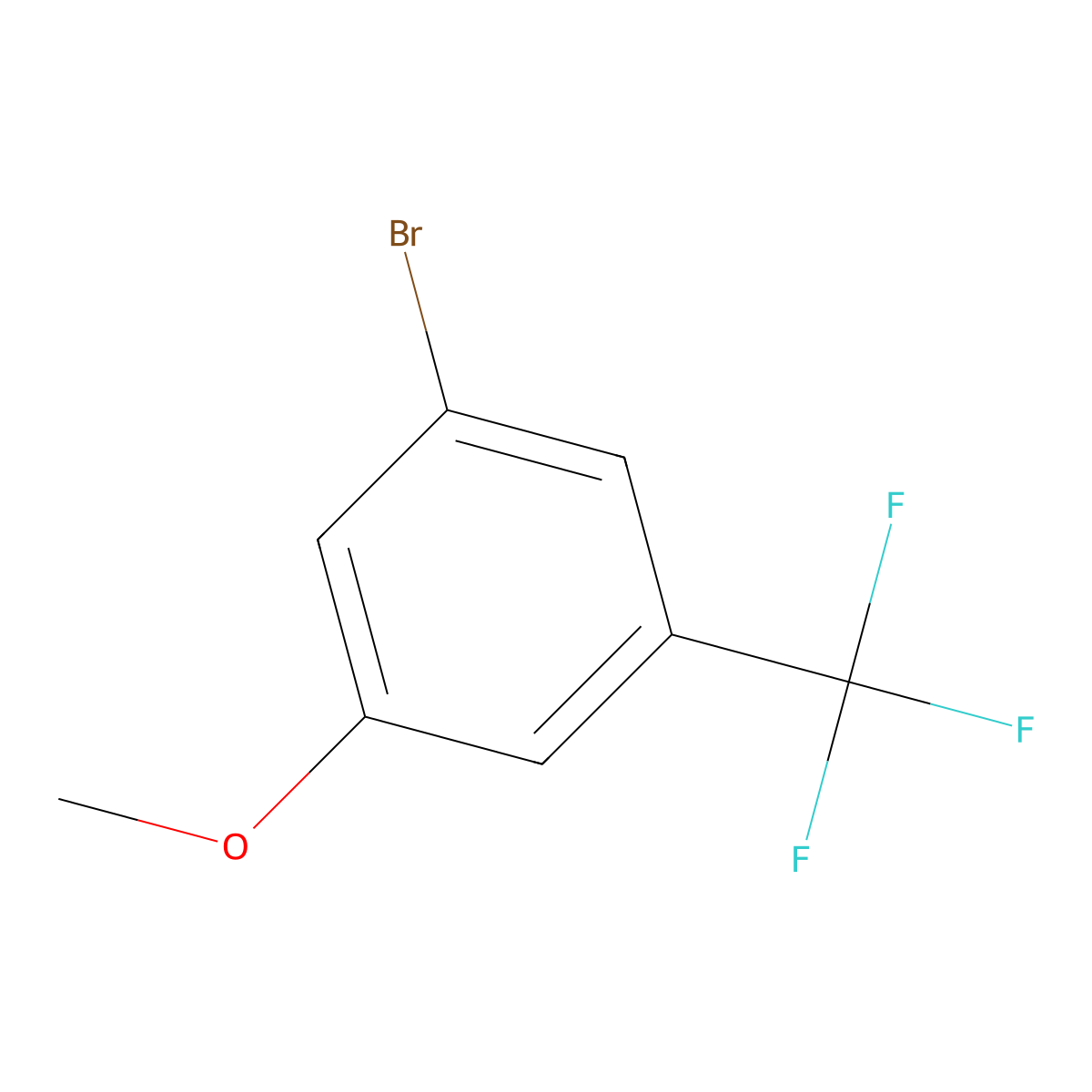1-Bromo-3-methoxy-5-(trifluoromethyl)benzene molecular structure, CAS 627527-23-5