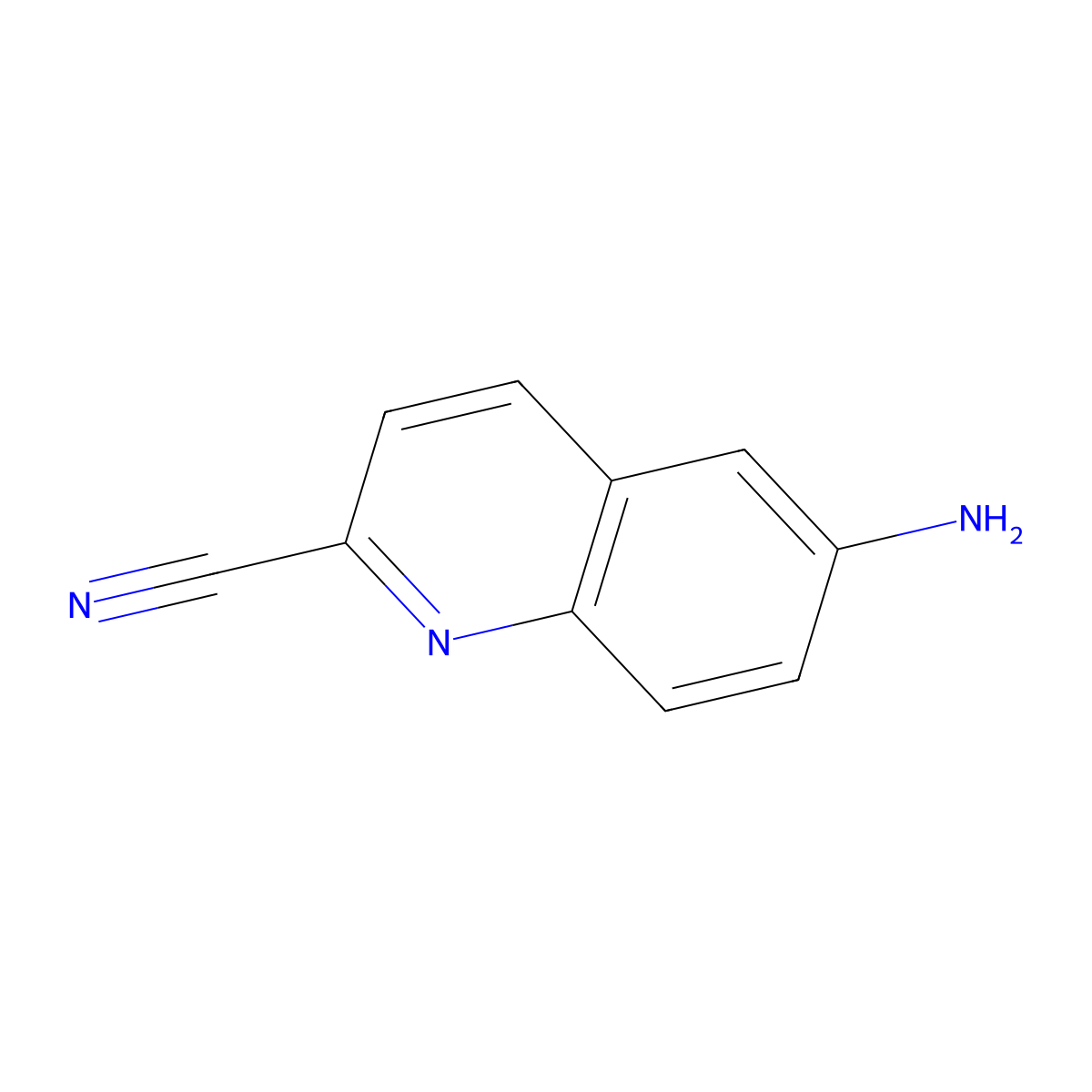 6-Aminoquinoline-2-carbonitrile molecular structure, CAS 627531-51-5