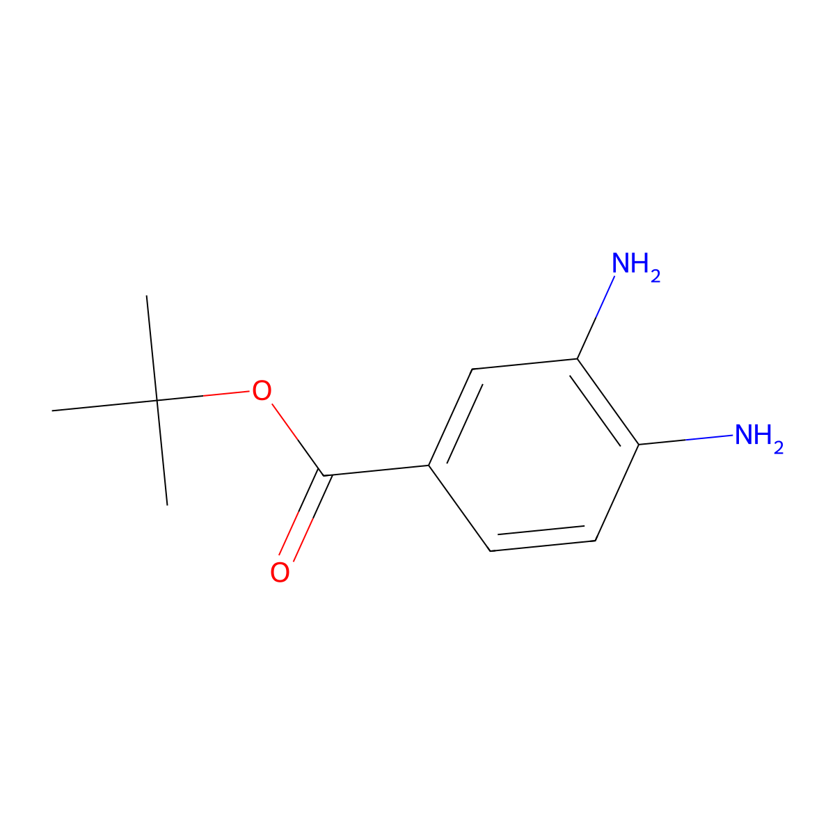 tert-Butyl 3,4-diaminobenzoate molecular structure, CAS 62754-26-1