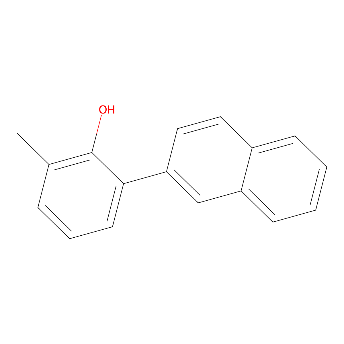 2-Methyl-6-(naphthalen-2-yl)phenol molecular structure, CAS 627543-51-5