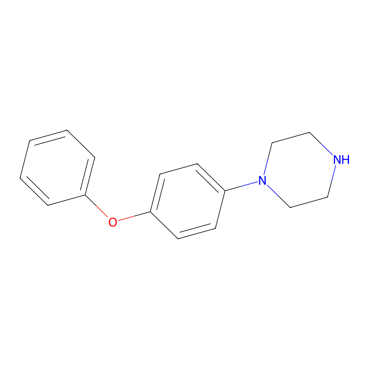 1-(4-Phenoxyphenyl)piperazine molecular structure, CAS 62755-61-7
