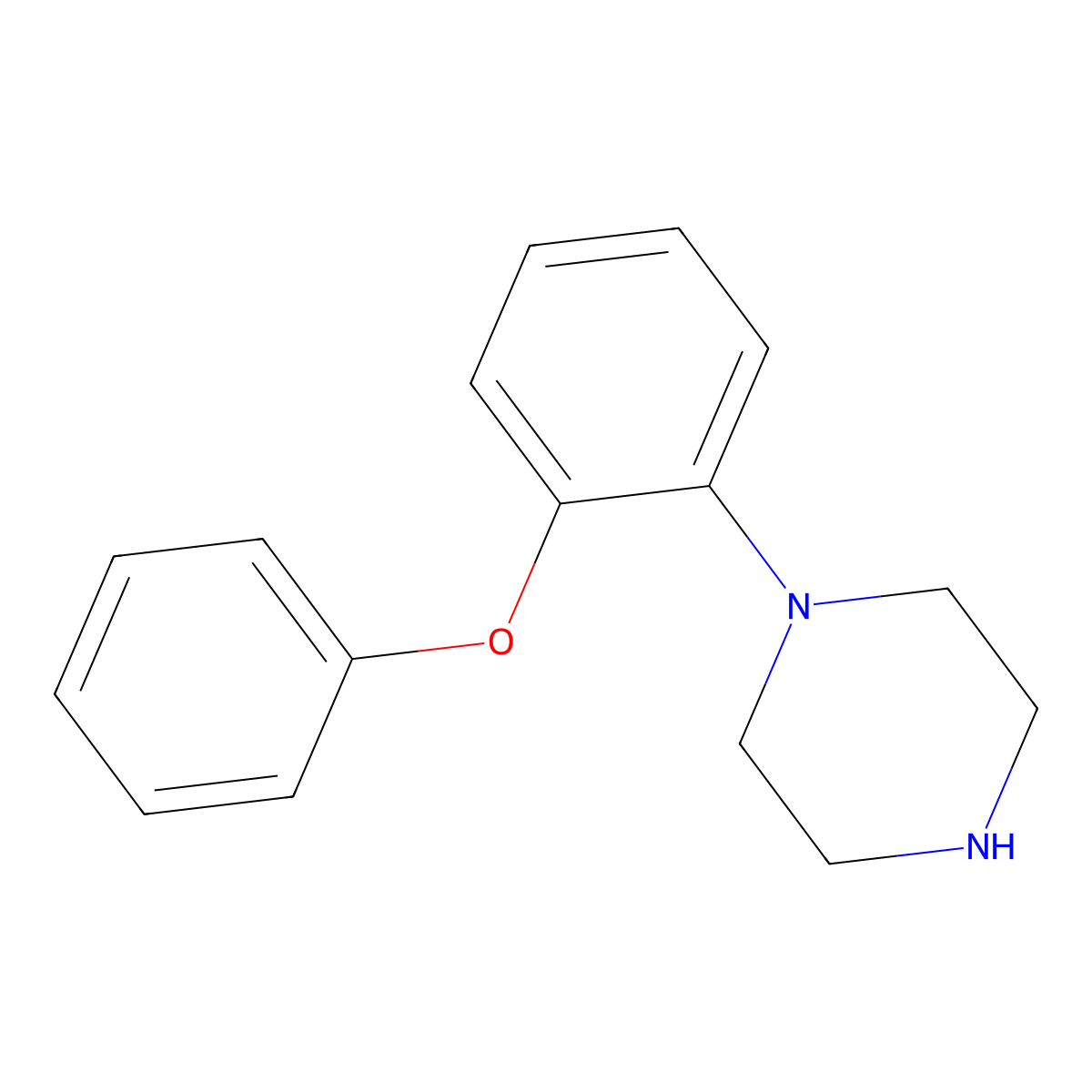 1-(2-Phenoxyphenyl)piperazine molecular structure, CAS 62755-64-0