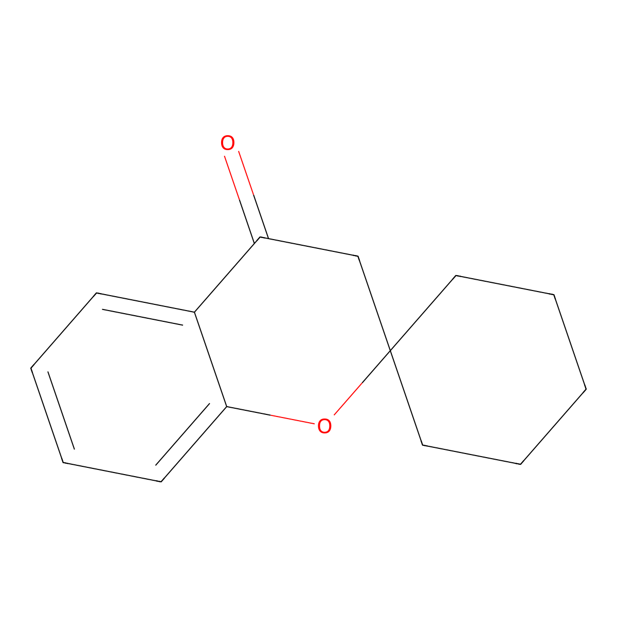 3,4-Dihydrospiro[1-benzopyran-2,1'-cyclohexane]-4-one molecular structure, CAS 62756-20-1