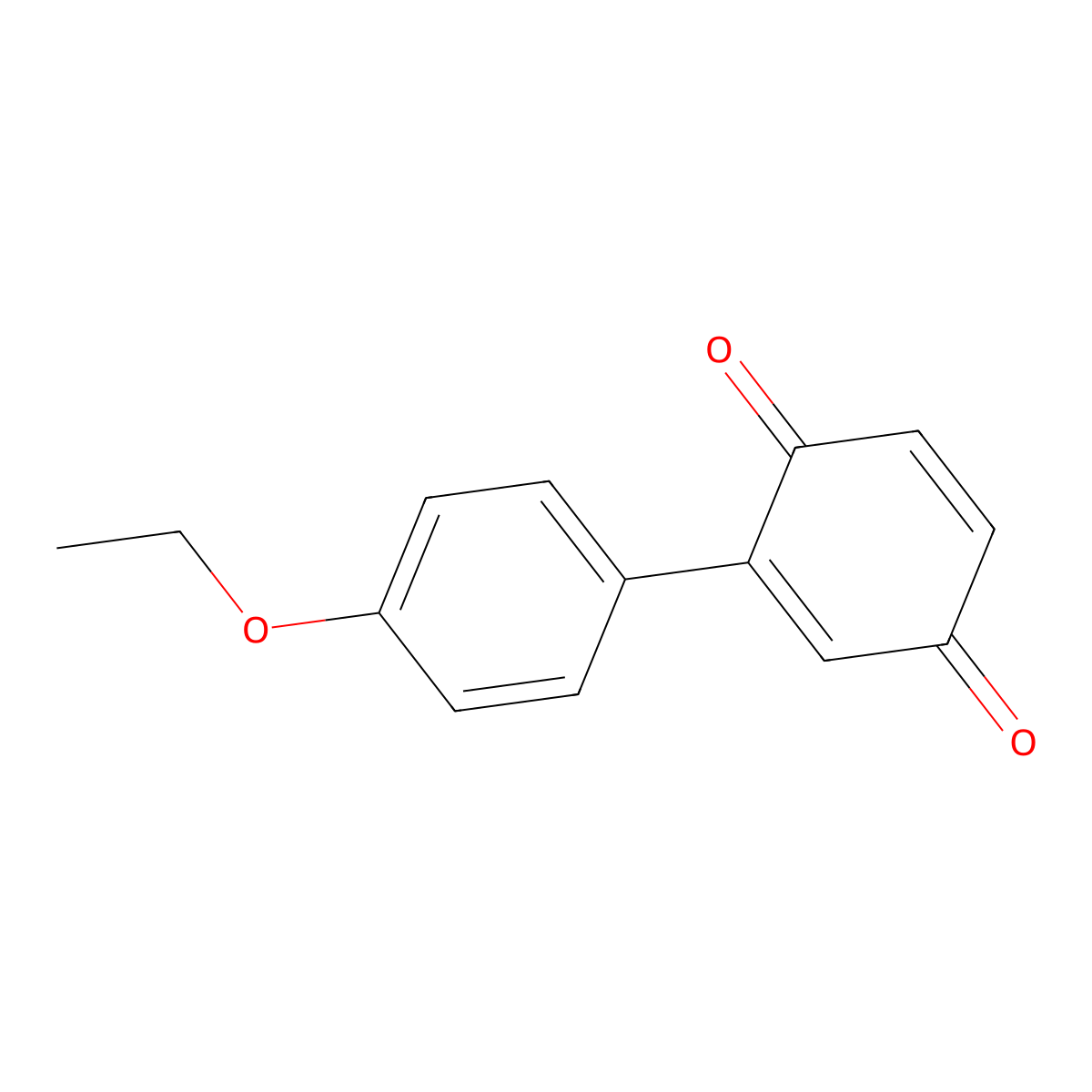 (p-Ethoxyphenyl)-p-benzoquinone molecular structure, CAS 6276-62-6