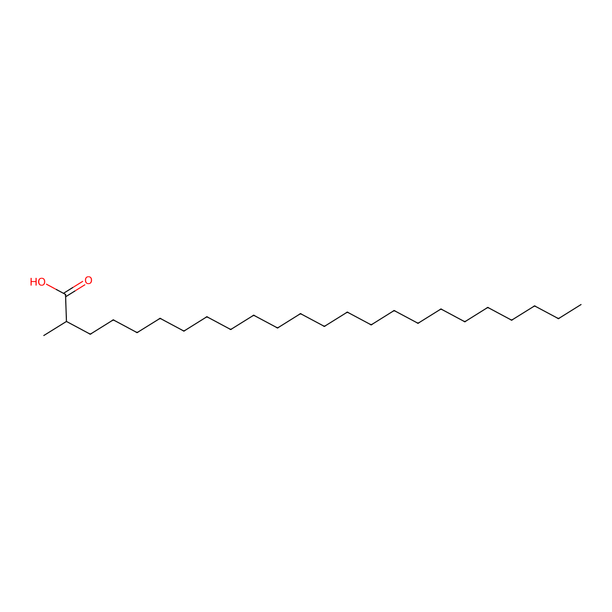 2-Methyltetracosanoic acid molecular structure, CAS 62764-46-9