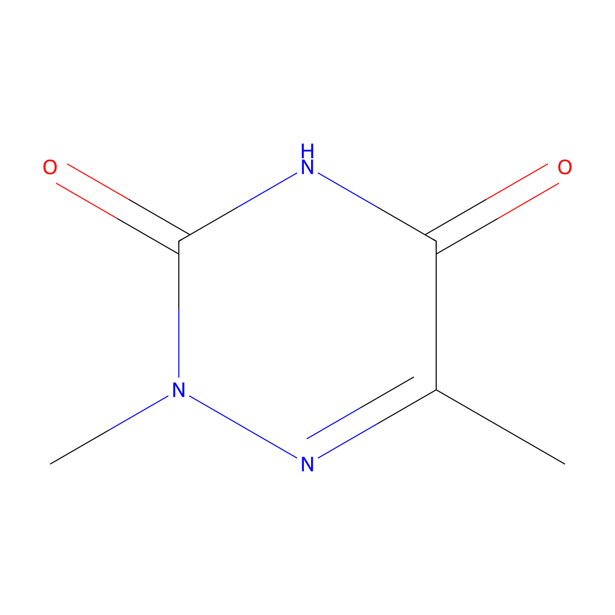 2,6-Dimethyl-1,2,4-triazine-3,5(2H,4H)-dione molecular structure, CAS 62764-55-0