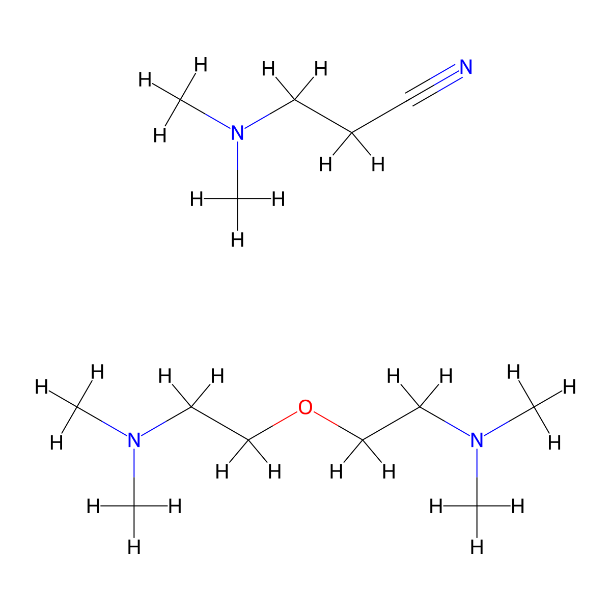 PROPANENITRILE, 3-(DIMETHYLAMINO)-, mixt. with 2,2'-OXYBIS(N,N-DIMETHYLETHANAMINE) molecular structure, CAS 62765-93-9