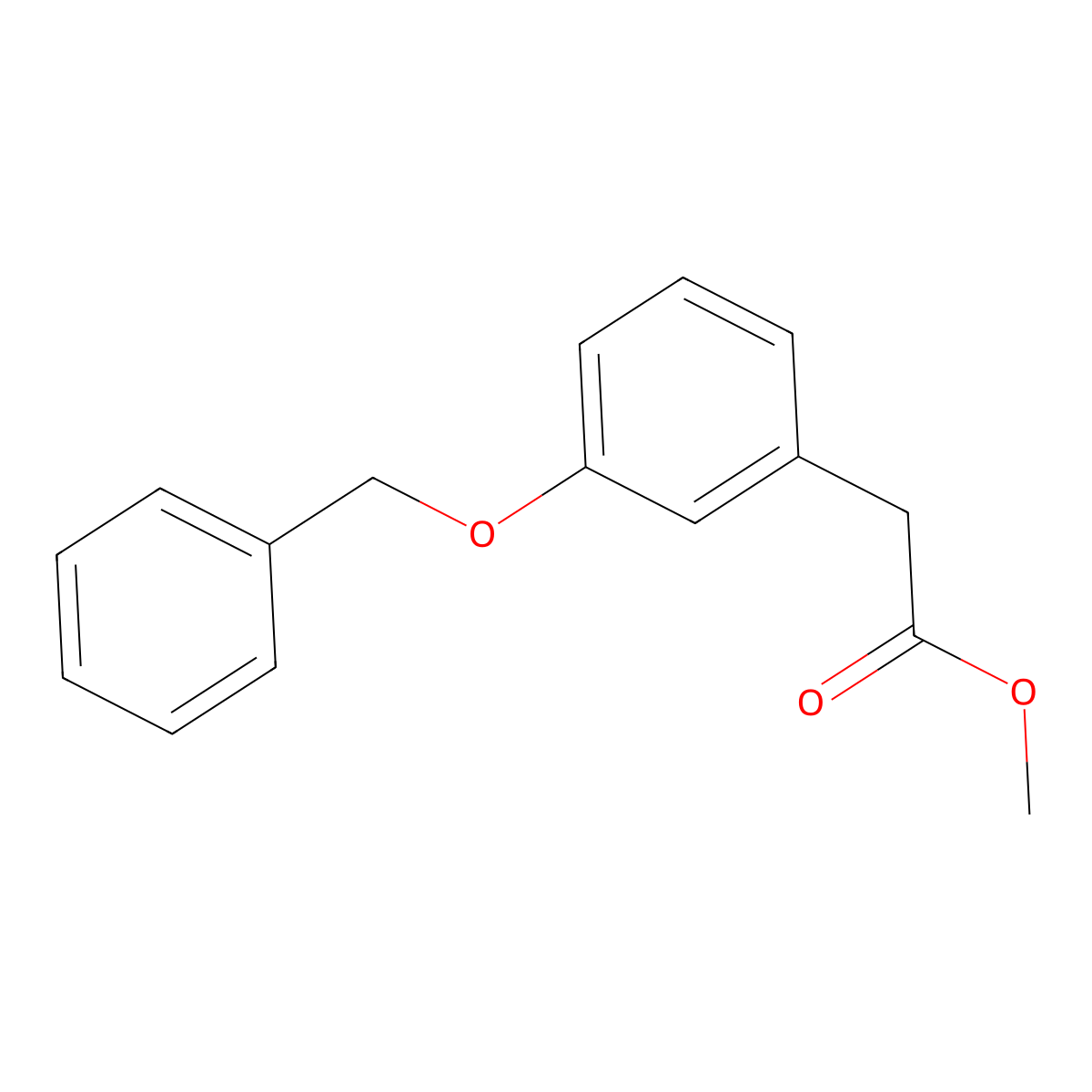 3-Benzyloxyphenylacetic acid methyl ester molecular structure, CAS 62769-42-0