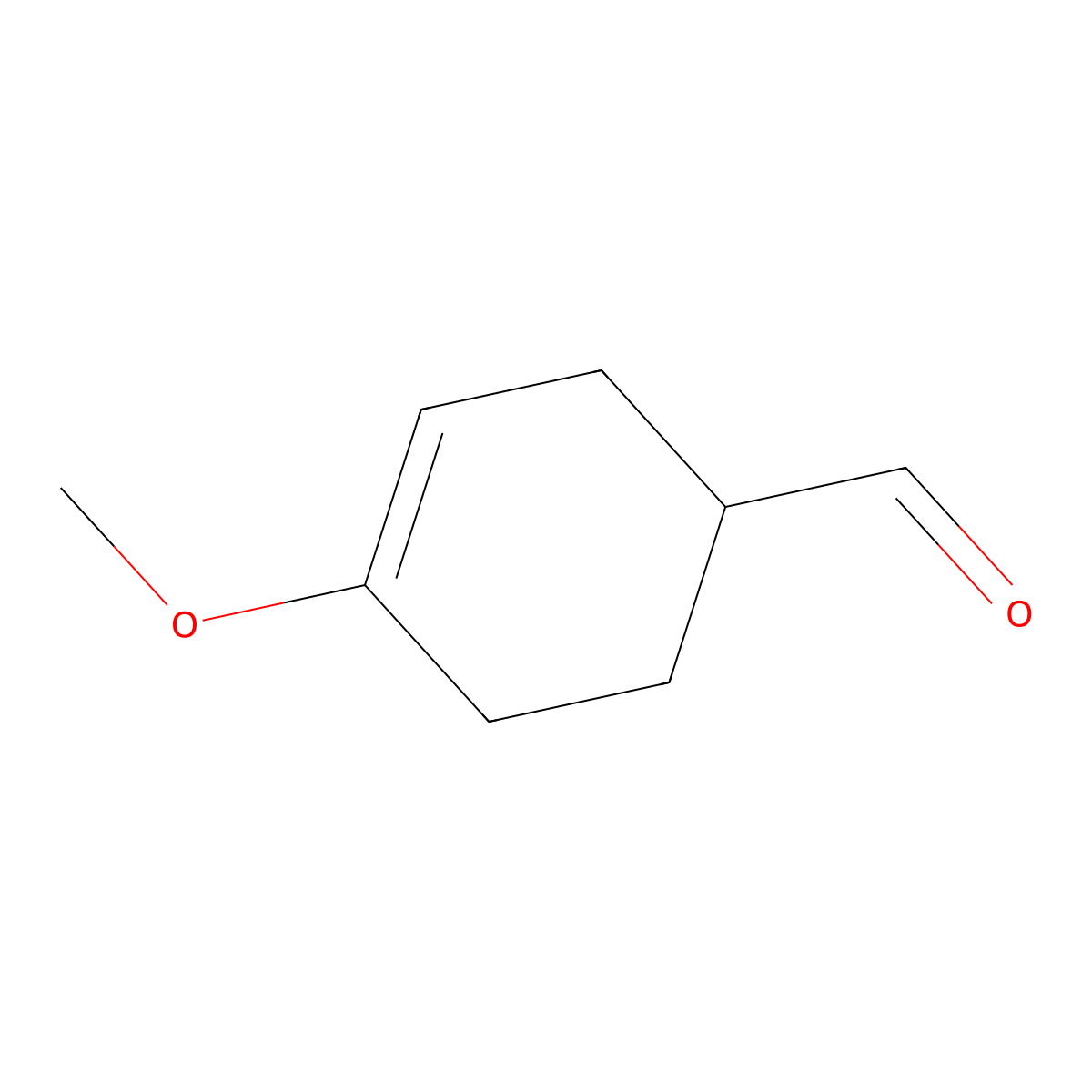 4-Methoxycyclohex-3-ene-1-carbaldehyde molecular structure, CAS 6277-01-6